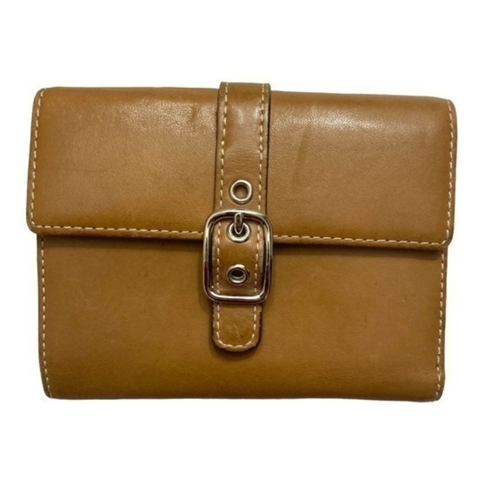 Coach vintage y2k brown leather soho buckle wallet